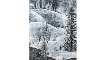 gemalte Schneelandschaft | © Frau Elke E.